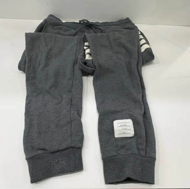Thom Browne Thom Browne Gray Classic Striped Comfort Pants Size US 30 / EU 46 - 9 Thumbnail