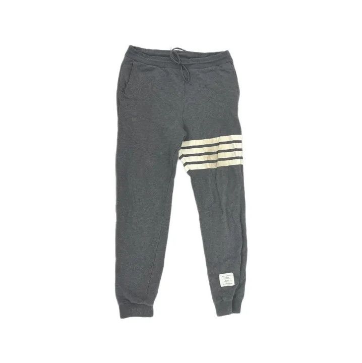 Thom Browne Thom Browne Gray Classic Striped Comfort Pants Size US 30 / EU 46 - 2 Thumbnail