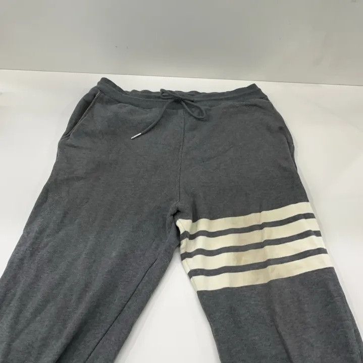 Thom Browne Thom Browne Gray Classic Striped Comfort Pants Size US 30 / EU 46 - 8 Thumbnail