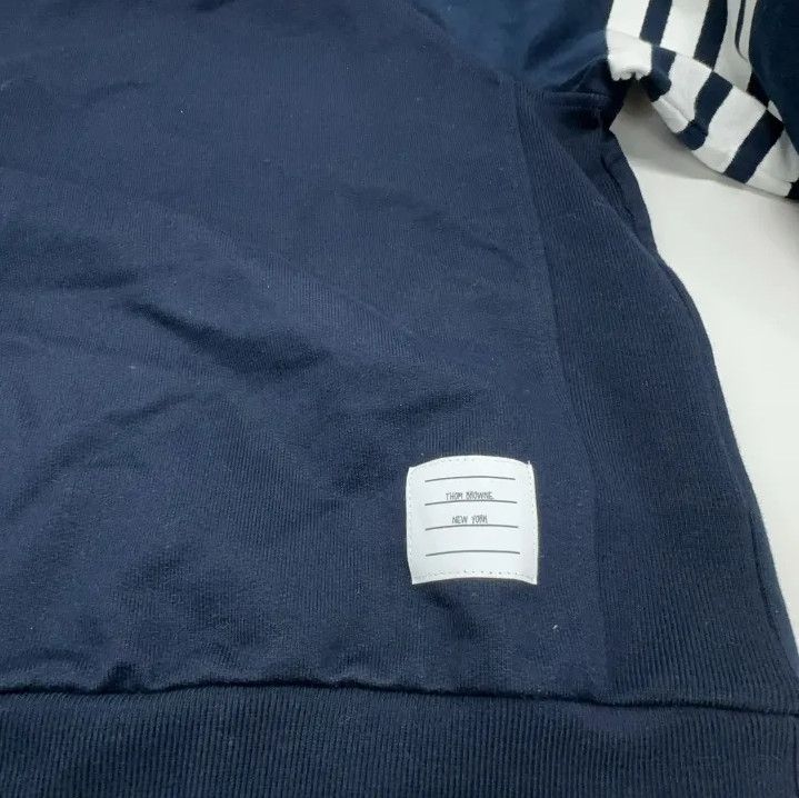 Thom Browne Thom Browne Kids' Navy Crewneck Sweatshirt Size US M / EU 48-50 / 2 - 11 Thumbnail