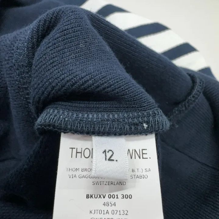 Thom Browne Thom Browne Kids' Navy Crewneck Sweatshirt Size US M / EU 48-50 / 2 - 5 Thumbnail