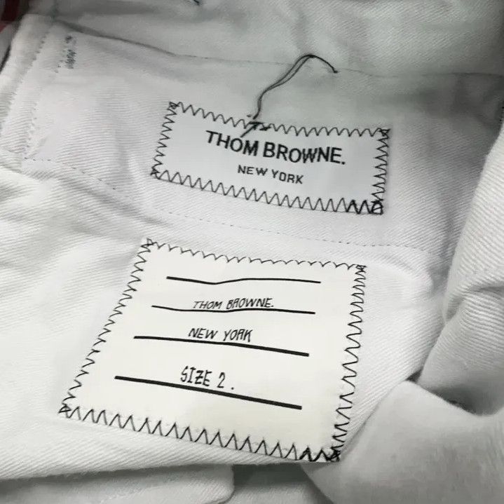 Thom Browne Thom Browne Blue Relaxed Fit Trousers for Men Size US 30 / EU 46 - 5 Thumbnail