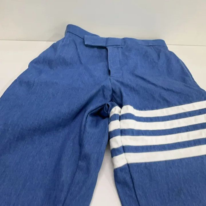 Thom Browne Thom Browne Blue Relaxed Fit Trousers for Men Size US 30 / EU 46 - 7 Thumbnail