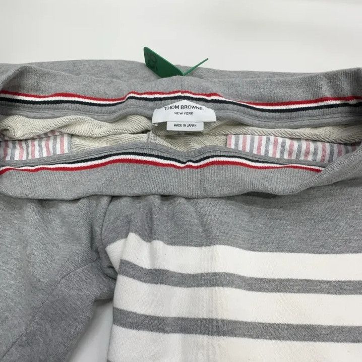 Thom Browne Thom Browne Classic Gray Striped Casual Shorts Size US 34 / EU 50 - 7 Thumbnail