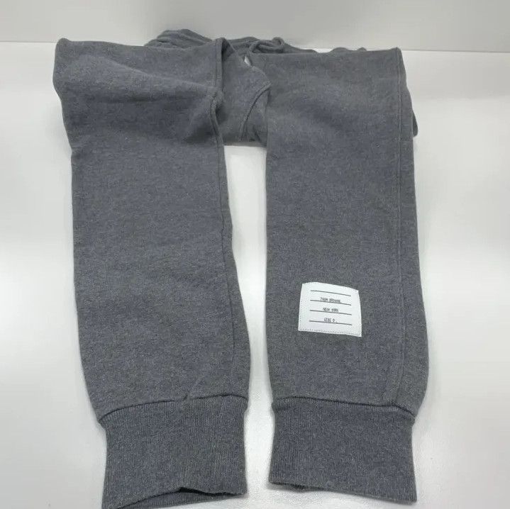 Thom Browne Thom Browne Gray Classic Stripe Sweatpants Size US 28 / EU 44 - 10 Thumbnail