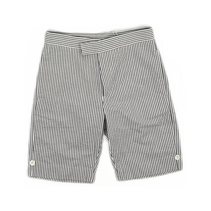 Thom Browne Thom Browne Boys' Gray Striped Casual Shorts Size US 26 / EU 42 - 2 Thumbnail
