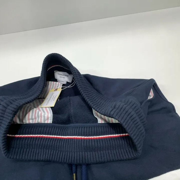 Thom Browne Thom Browne Blue Striped Loose Casual Pants Size US 26 / EU 42 - 9 Thumbnail