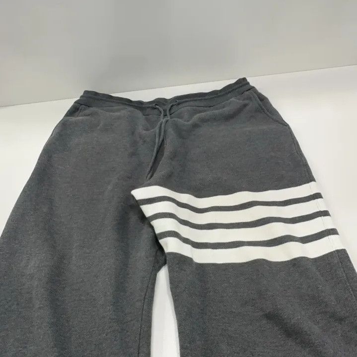 Thom Browne Thom Browne Gray Striped Athletic Sweatpants Size US 34 / EU 50 - 10 Thumbnail