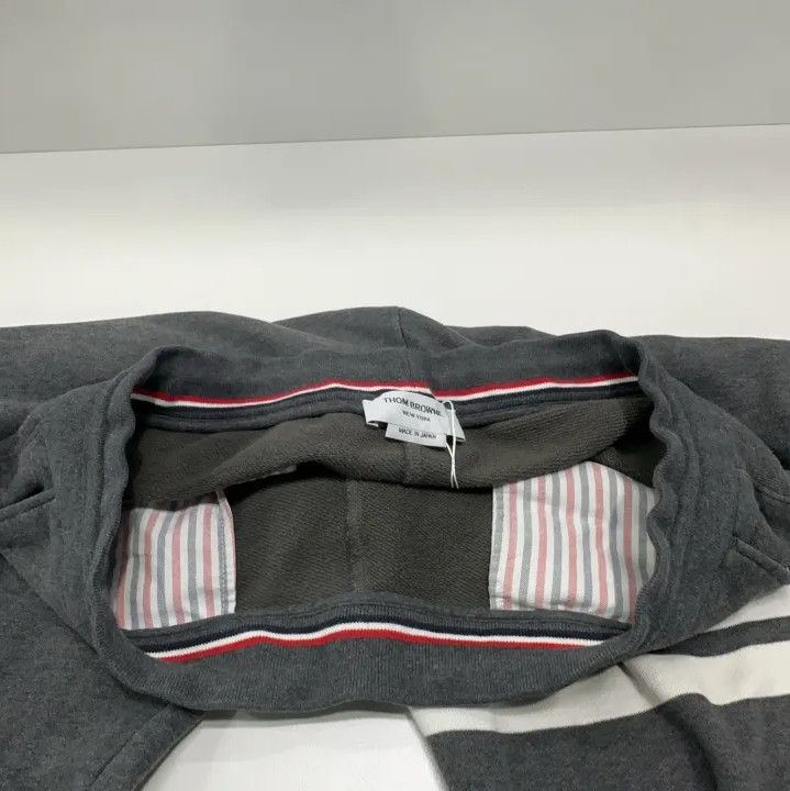Thom Browne Thom Browne Gray Striped Athletic Sweatpants Size US 34 / EU 50 - 9 Thumbnail