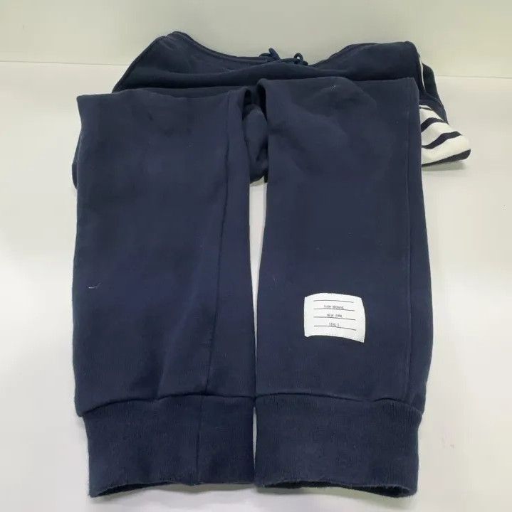 Thom Browne Thom Browne Classic Striped Fleece Joggers for Men Size US 34 / EU 50 - 13 Thumbnail