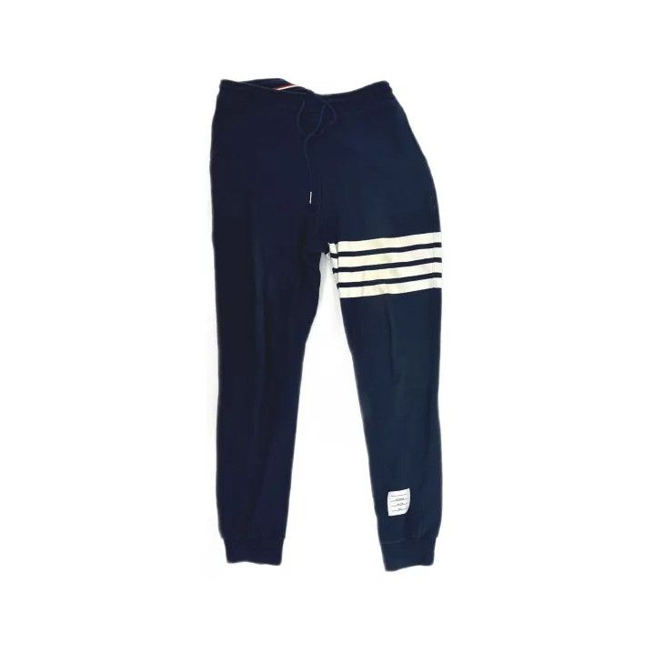Thom Browne Thom Browne Classic Striped Fleece Joggers for Men Size US 34 / EU 50 - 2 Thumbnail
