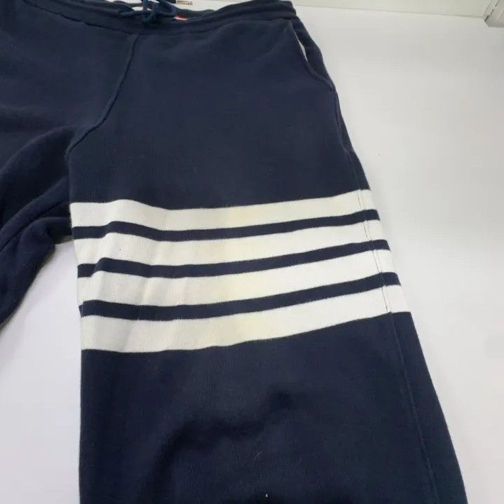 Thom Browne Thom Browne Classic Striped Fleece Joggers for Men Size US 34 / EU 50 - 9 Thumbnail
