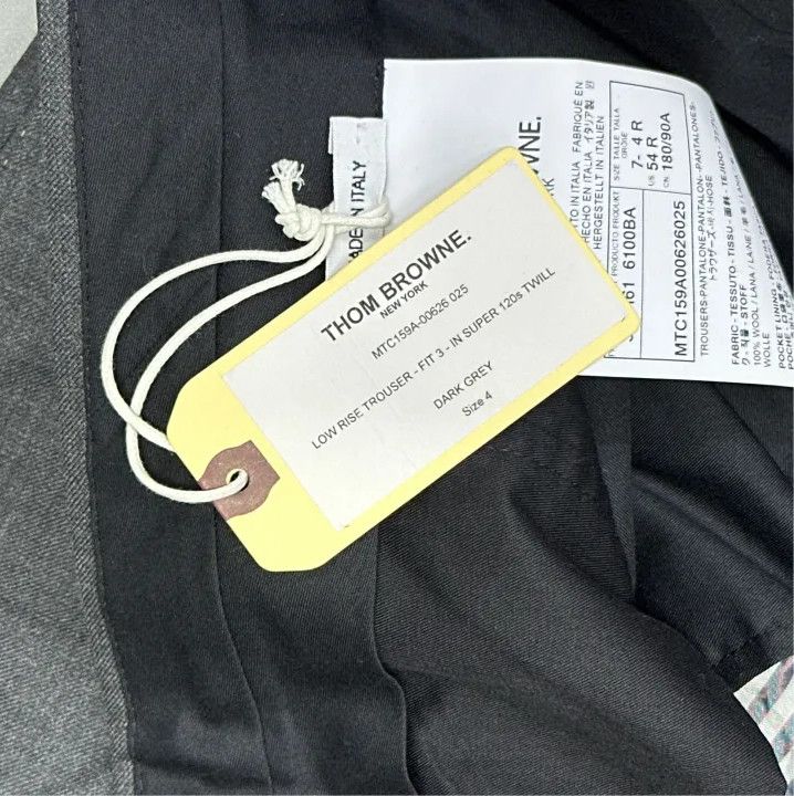 Thom Browne Thom Browne Gray Wool Ankle-Length Pants Size 26" / US 2 / IT 38 - 4 Thumbnail