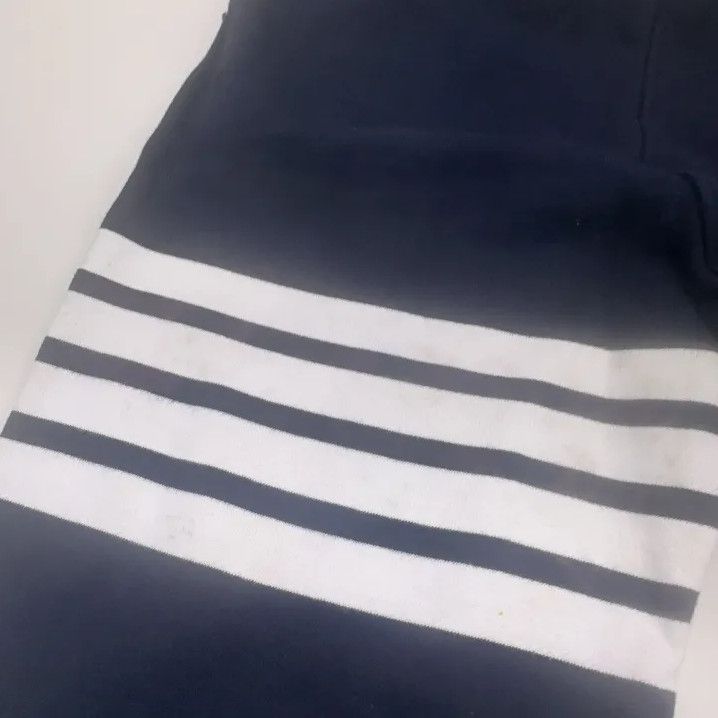 Thom Browne Thom Browne Classic Striped Navy Sweatpants Size US 34 / EU 50 - 13 Thumbnail