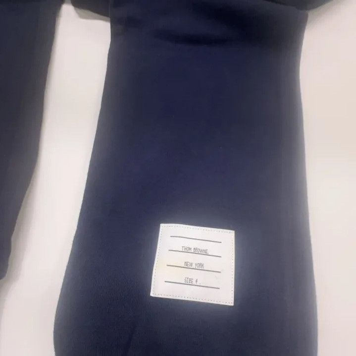 Thom Browne Thom Browne Classic Striped Navy Sweatpants Size US 34 / EU 50 - 10 Thumbnail
