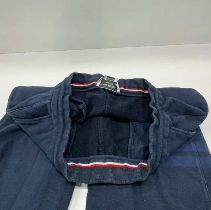 Thom Browne Thom Browne Navy Knit Sports Pants for Men Size US 34 / EU 50 - 7 Thumbnail