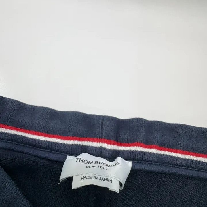 Thom Browne Thom Browne Navy Knit Sports Pants for Men Size US 34 / EU 50 - 4 Thumbnail