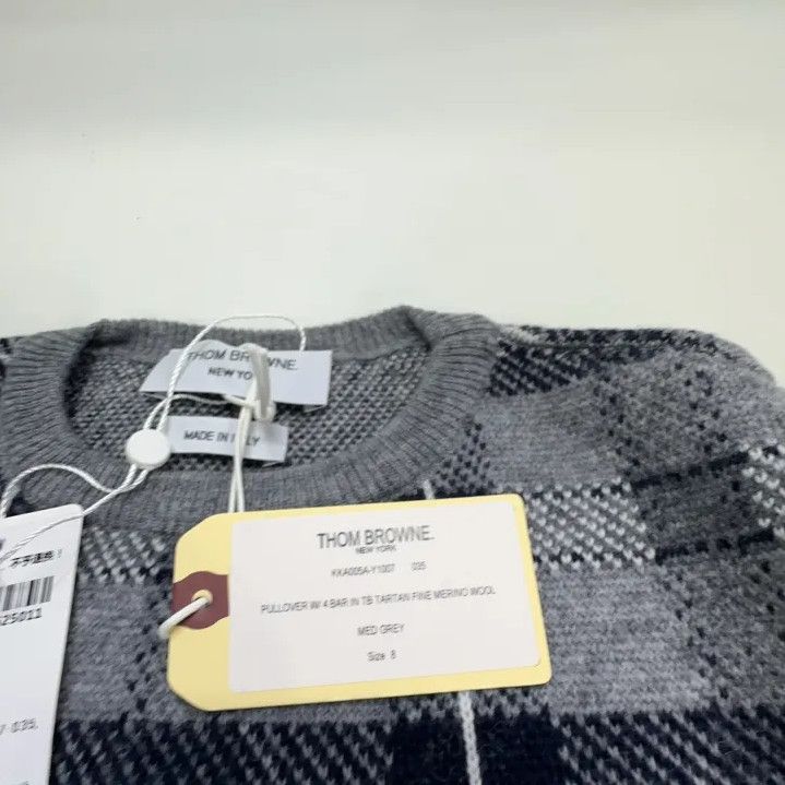 Thom Browne Thom Browne Checked Sweater for Kids Size US M / EU 48-50 / 2 - 5 Thumbnail