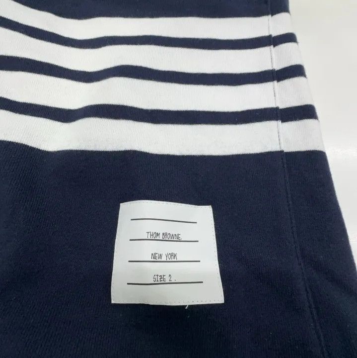 Thom Browne Thom Browne Classic Stripe Navy Sports Shorts Size US 30 / EU 46 - 7 Thumbnail