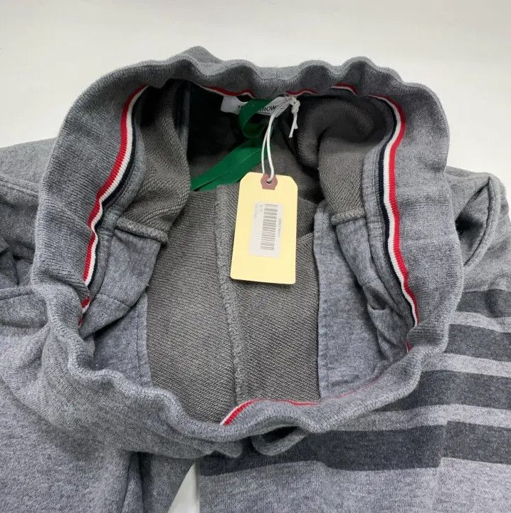 Thom Browne Thom Browne Gray Striped Casual Shorts Size US 30 / EU 46 - 8 Thumbnail