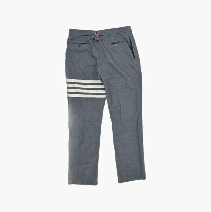 Thom Browne Thom Browne Classic Gray Four-Stripe Trousers Size US 30 / EU 46 - 3 Thumbnail