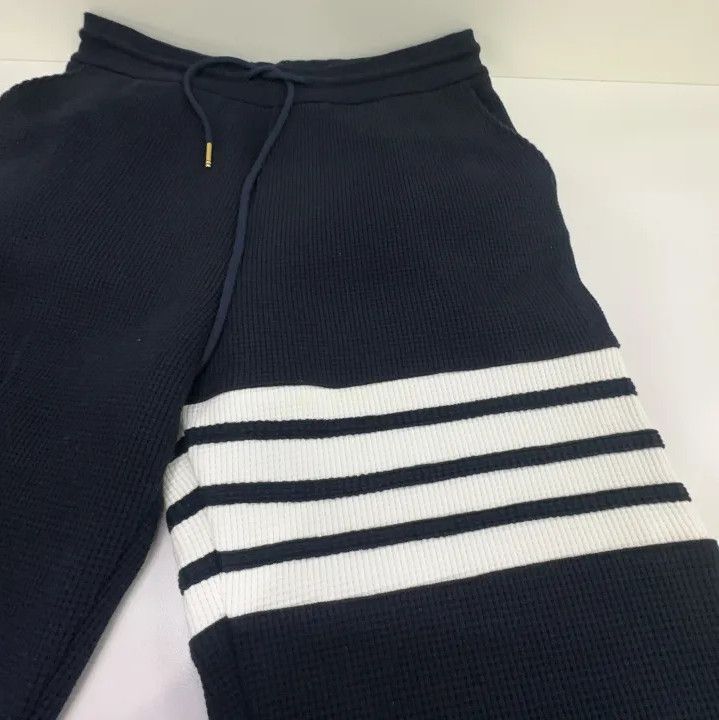 Thom Browne Thom Browne Classic Waffle Knit Sweatpants Size US 30 / EU 46 - 7 Thumbnail