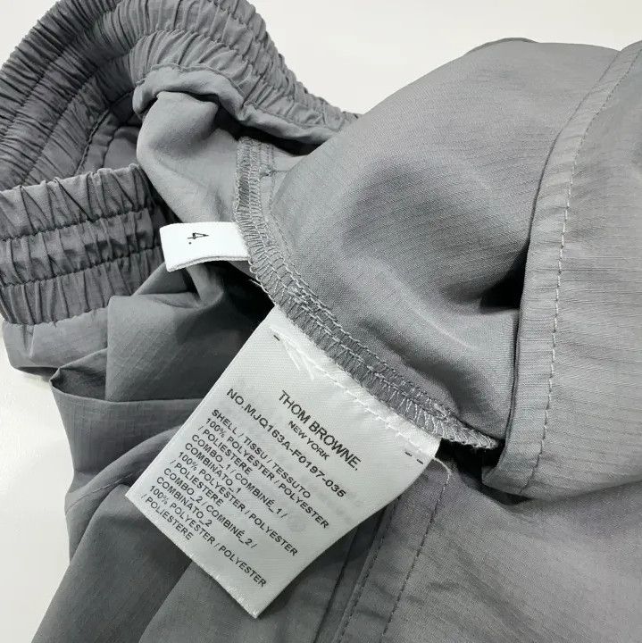 Thom Browne Thom Browne Grey Lightweight Track Pants Size 30" / US 8 / IT 44 - 4 Thumbnail