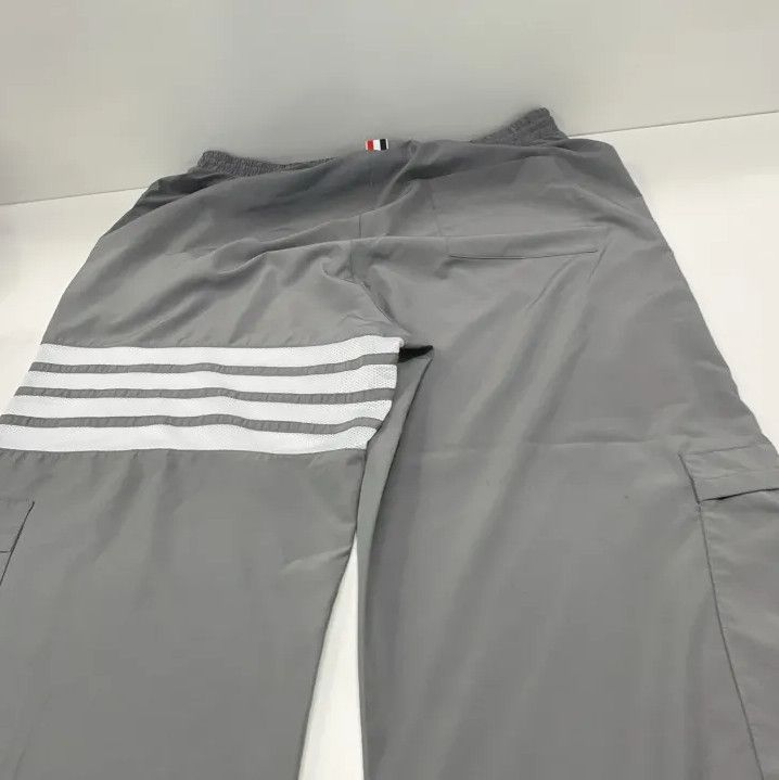 Thom Browne Thom Browne Grey Lightweight Track Pants Size 30" / US 8 / IT 44 - 11 Thumbnail