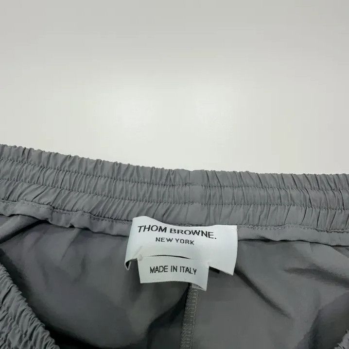 Thom Browne Thom Browne Grey Lightweight Track Pants Size 30" / US 8 / IT 44 - 6 Thumbnail
