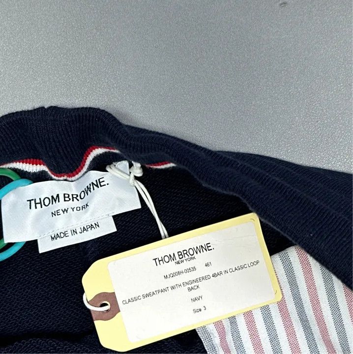 Thom Browne Thom Browne Classic Stripe Sweatpants for Men Size US 32 / EU 48 - 3 Thumbnail