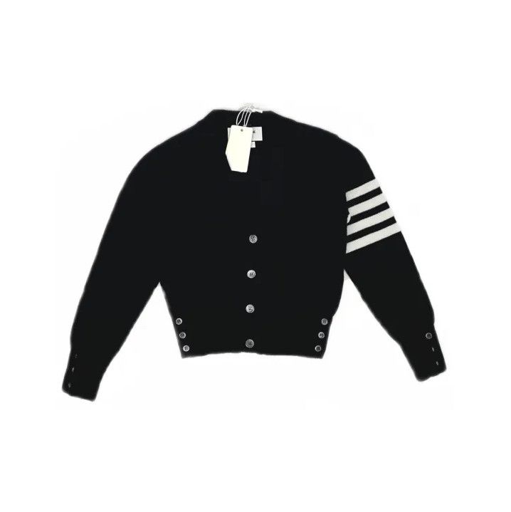 Thom Browne Thom Browne Black Cashmere Kids Cardigan Size US S / EU 44-46 / 1 - 2 Thumbnail