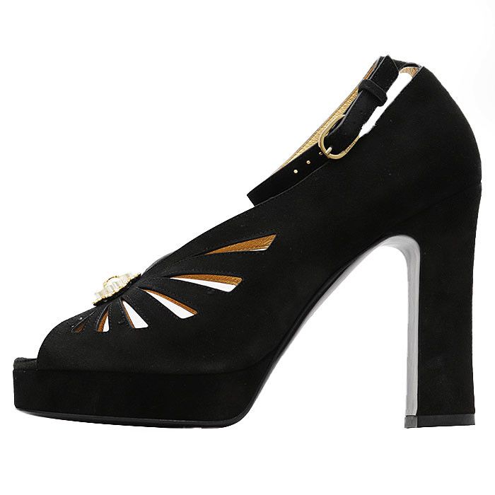 Chanel Chanel Chanel G45455 Leather Suede Pumps Leather Shoes G45455 DUTY FREE for USA Size ONE SIZE - 4 Thumbnail