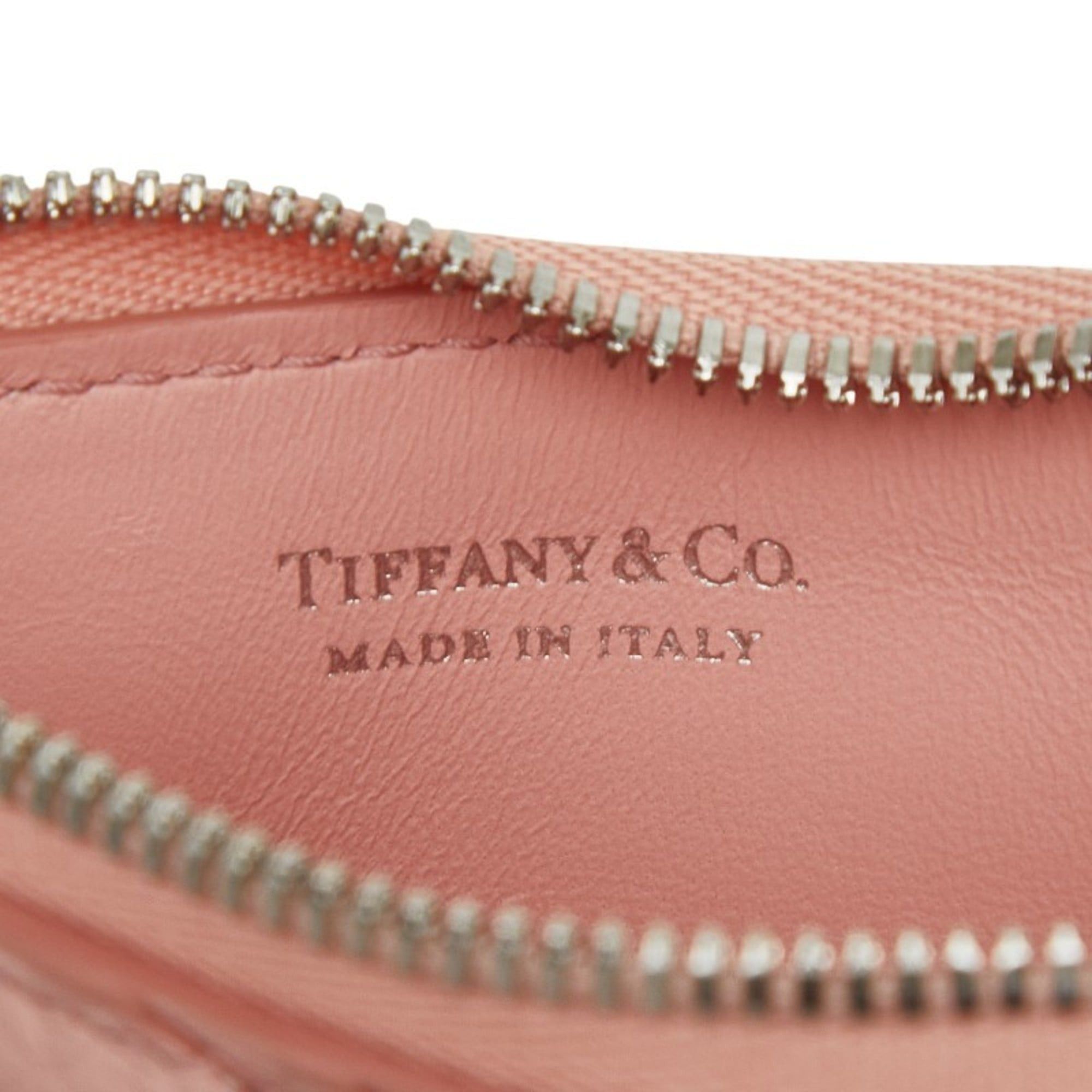 Tiffany & Co. Tiffany & Co. Return to business card holder, case, pass fragment pink leather, women's. TIFFANY Size ONE SIZE - 7 Thumbnail