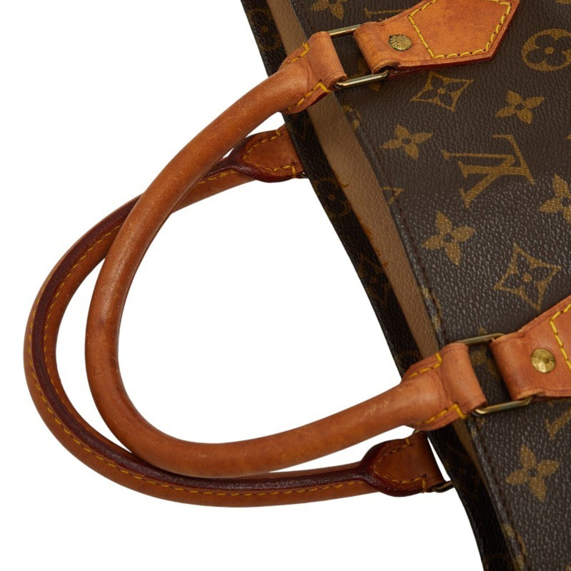 Louis Vuitton Louis Vuitton Monogram Sac Plat Handbag Tote Bag M51140 Brown Leather Women's LOUIS VUITTON Size ONE SIZE - 11 Thumbnail