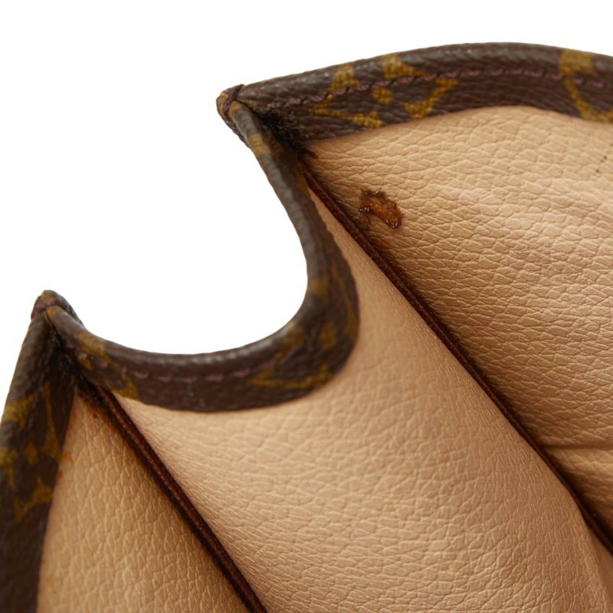 Louis Vuitton Louis Vuitton Monogram Sac Plat Handbag Tote Bag M51140 Brown Leather Women's LOUIS VUITTON Size ONE SIZE - 9 Thumbnail