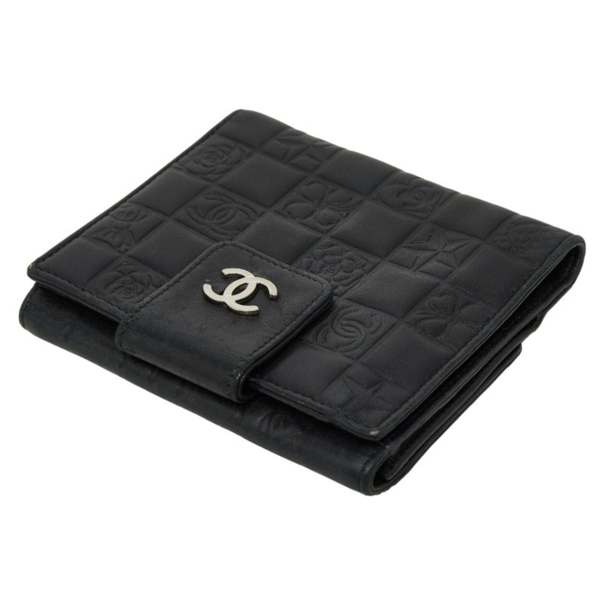 Chanel CHANEL Icon Bifold Wallet A24212 Black Leather Women's Size ONE SIZE - 5 Thumbnail