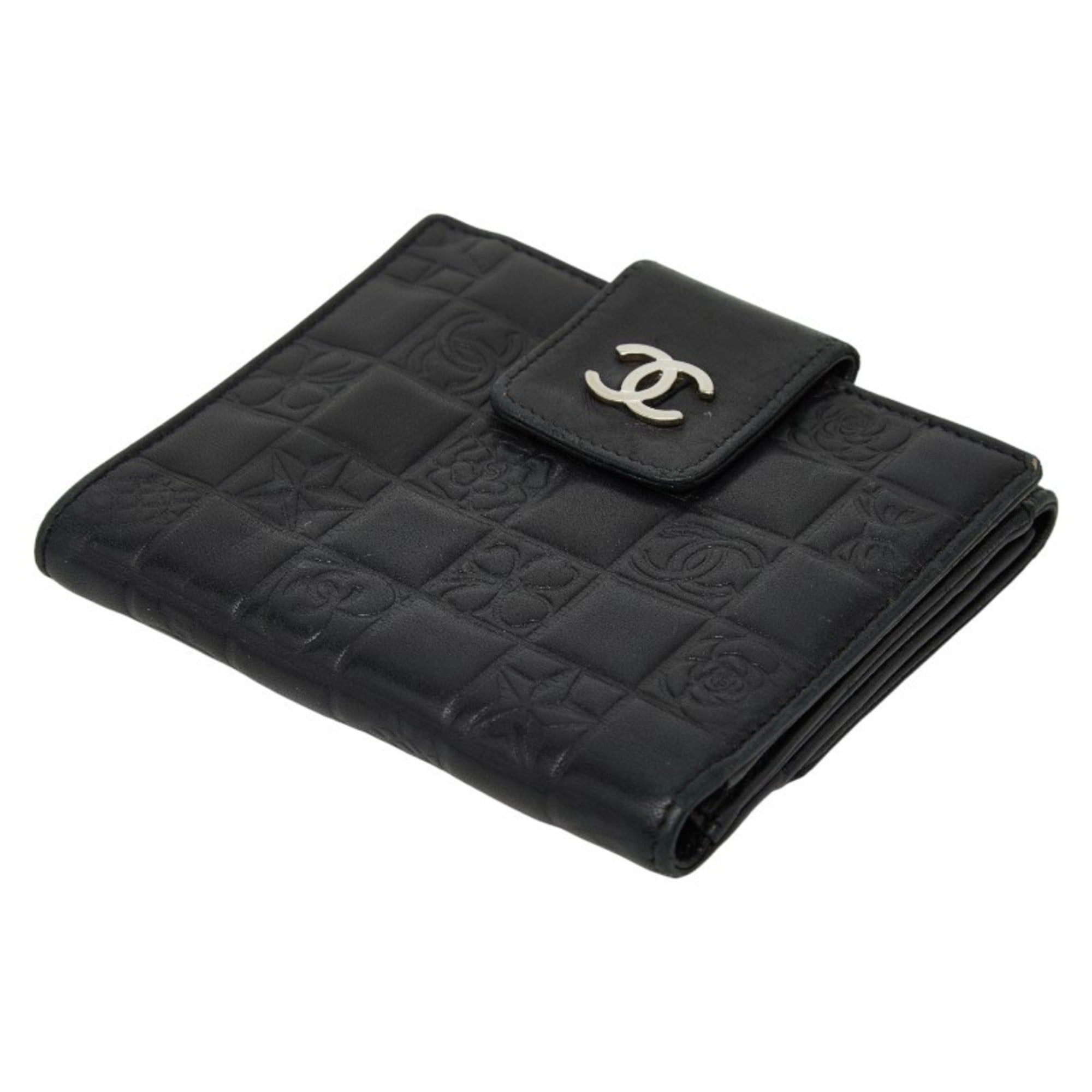 Chanel CHANEL Icon Bifold Wallet A24212 Black Leather Women's Size ONE SIZE - 4 Thumbnail