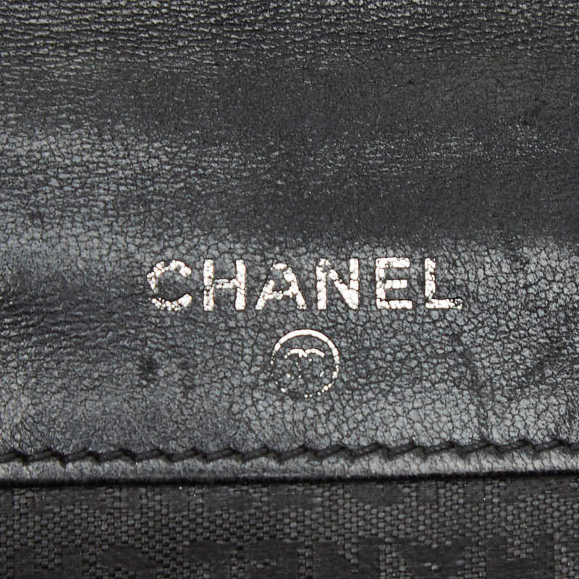 Chanel CHANEL Icon Bifold Wallet A24212 Black Leather Women's Size ONE SIZE - 8 Thumbnail