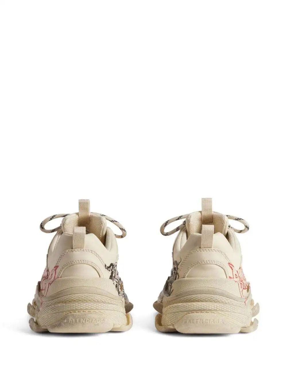 Balenciaga Triple S Sneakers DIY Metal in Ivory Size US 8 / EU 41 - 2 Thumbnail