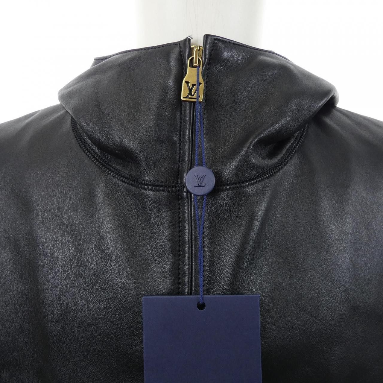 Louis Vuitton Louis Vuitton Louis Vuitton Leather Jacket Leather Outerwear HRL48ETV8 DUTY FREE for USA Size ONE SIZE - 5 Thumbnail