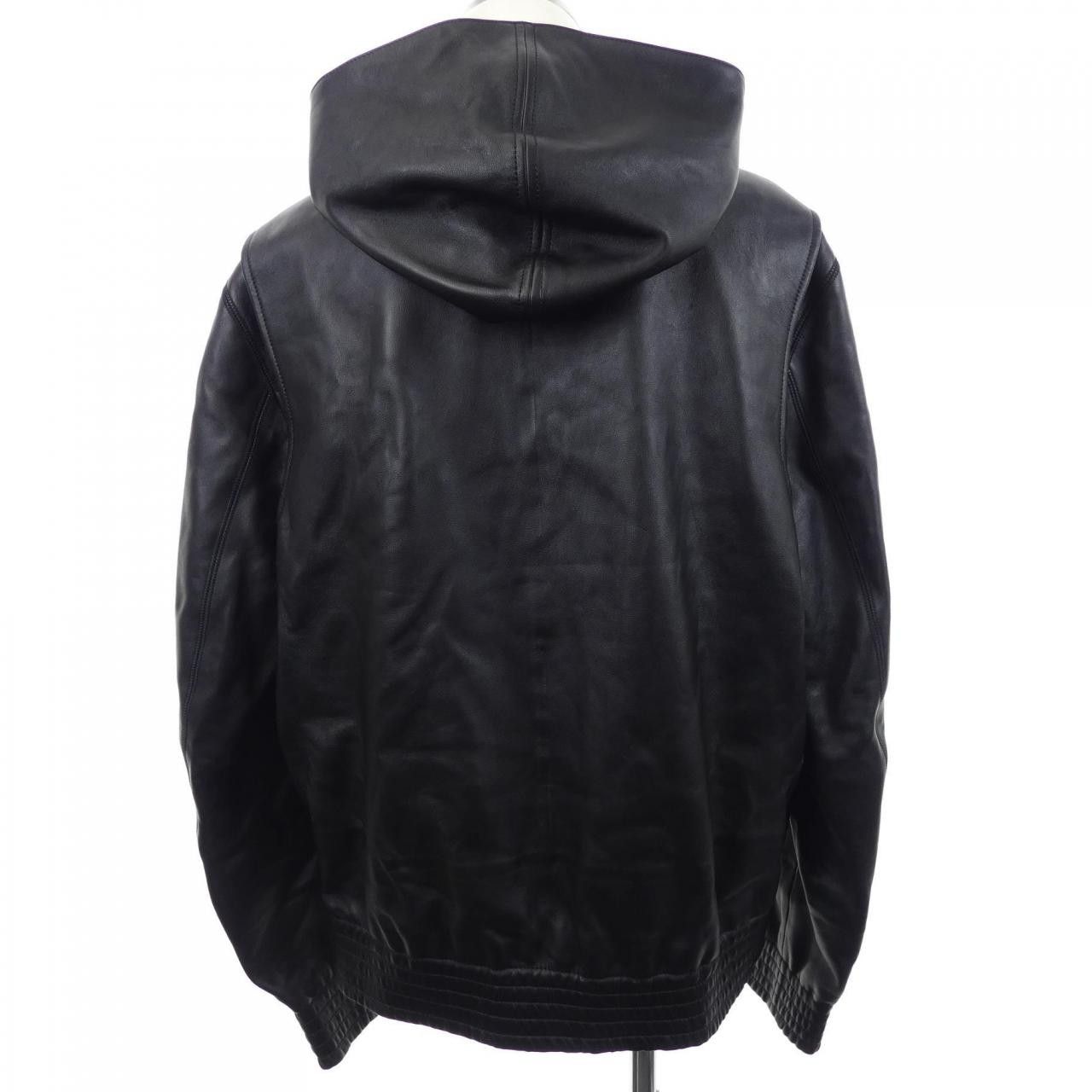 Louis Vuitton Louis Vuitton Louis Vuitton Leather Jacket Leather Outerwear HRL48ETV8 DUTY FREE for USA Size ONE SIZE - 2 Thumbnail