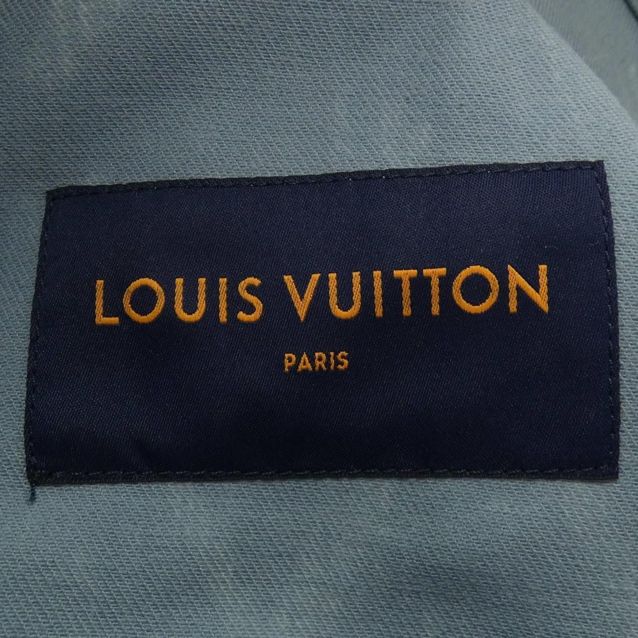 Louis Vuitton Louis Vuitton Louis Vuitton DNA Leaf Denim Jacket Textile Outerwear HNA59WNF1 DUTY FREE for USA Size ONE SIZE - 4 Thumbnail
