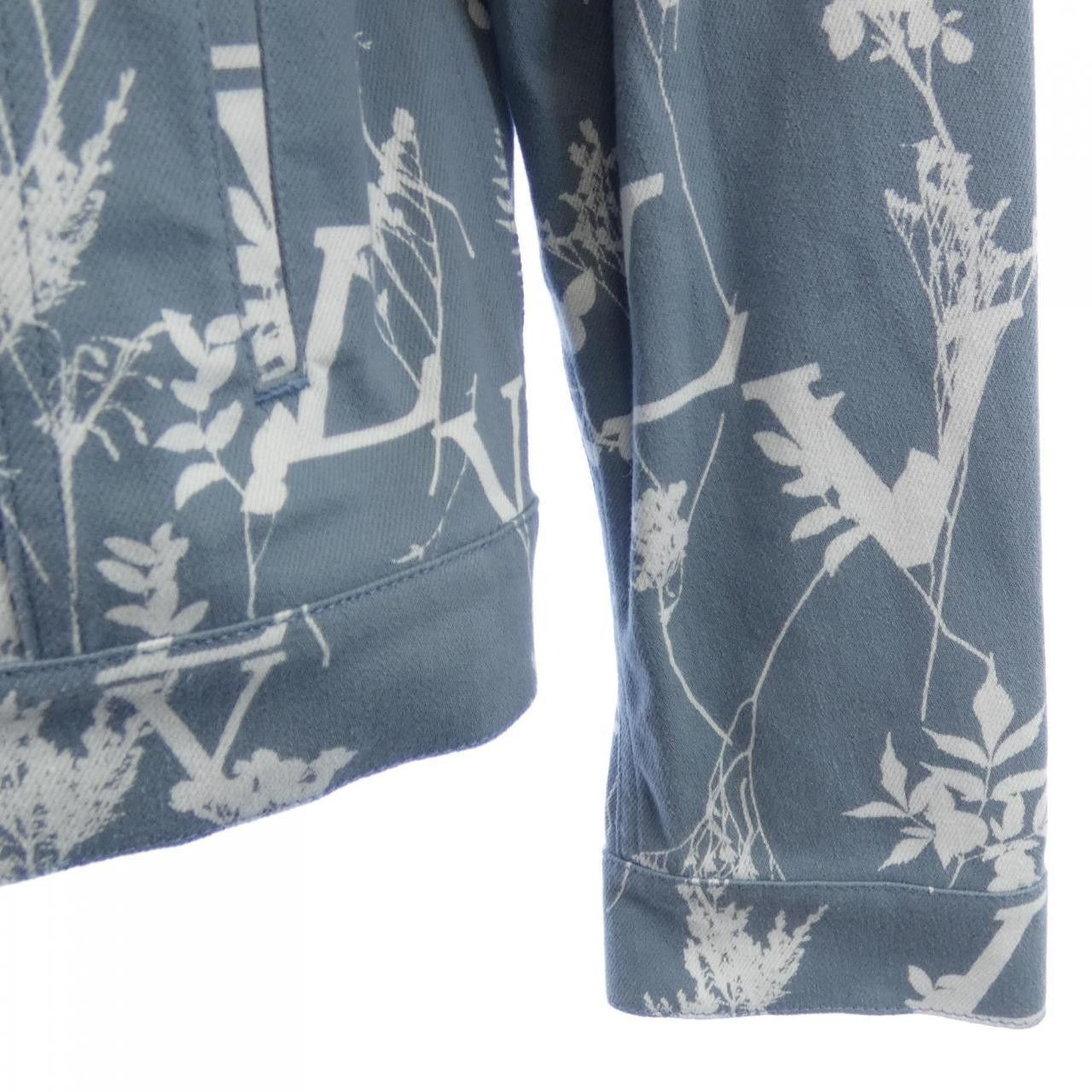Louis Vuitton Louis Vuitton Louis Vuitton DNA Leaf Denim Jacket Textile Outerwear HNA59WNF1 DUTY FREE for USA Size ONE SIZE - 6 Thumbnail