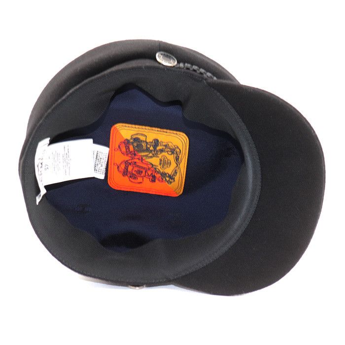 Hermes Hermes Hermes Deauville Cashmere Leather Cap Textile Hats DUTY FREE for USA Size ONE SIZE - 4 Thumbnail