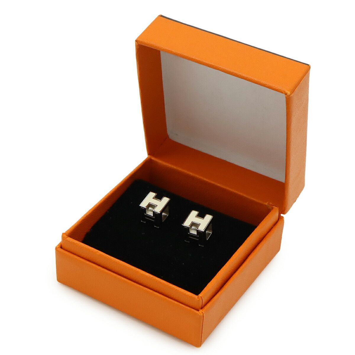 Hermes Hermes Hermes Caged d'H H Cube Earrings Plastic / Synthetic Earrings DUTY FREE for USA Size ONE SIZE - 6 Thumbnail