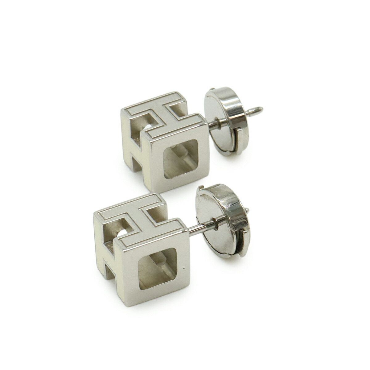Hermes Hermes Hermes Caged d'H H Cube Earrings Plastic / Synthetic Earrings DUTY FREE for USA Size ONE SIZE - 2 Thumbnail