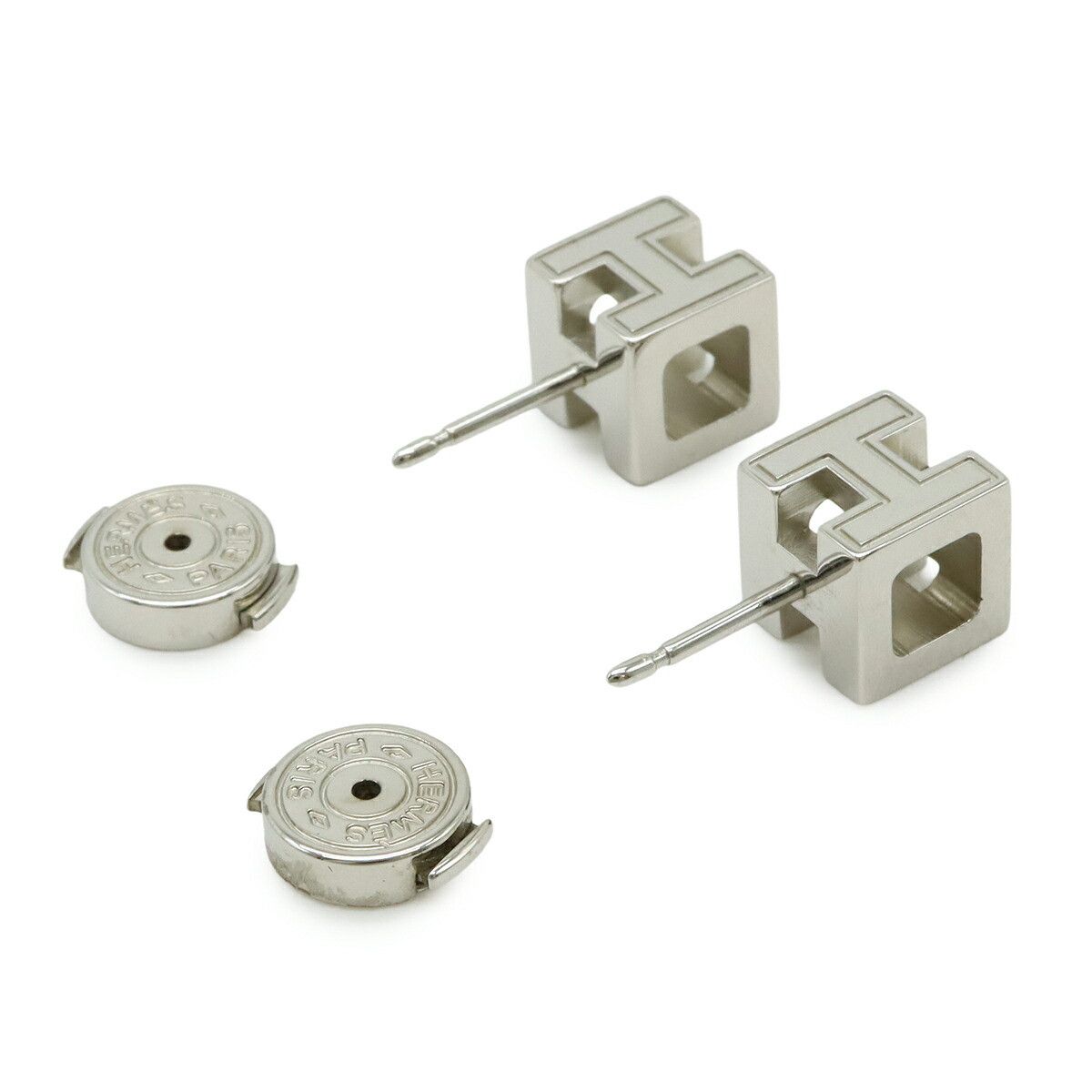 Hermes Hermes Hermes Caged d'H H Cube Earrings Plastic / Synthetic Earrings DUTY FREE for USA Size ONE SIZE - 3 Thumbnail