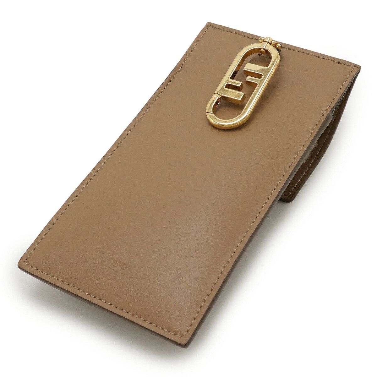 Fendi Fendi Fendi FF Logo Shearling Phone Pouch Leather Phonecase 7AS047 DUTY FREE for USA Size ONE SIZE - 2 Thumbnail