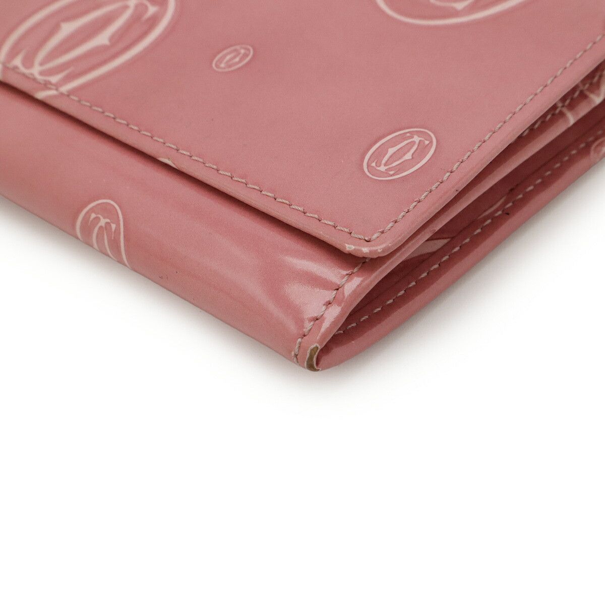 Cartier Cartier Cartier Happy Birthday Patent Leather Long Wallet Leather Long Wallet L30000951 DUTY FREE for USA Size ONE SIZE - 3 Thumbnail