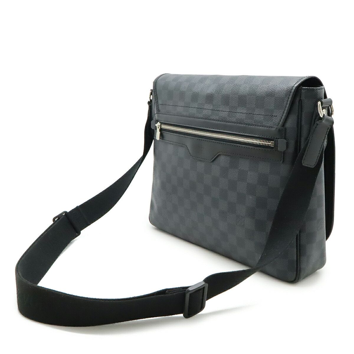 Louis Vuitton Louis Vuitton Louis Vuitton Daniel MM Damier Graphite Shoulder Bag Textile Shoulder Bag N58029 DUTY FREE for USA Size ONE SIZE - 2 Thumbnail
